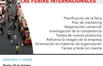 Charla gratuita: "Cómo afrontar las Ferias Internacionales"